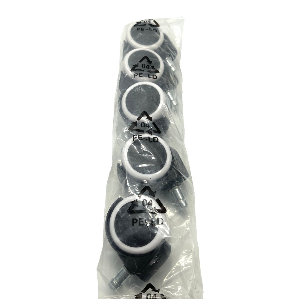 Office‎ Chair Caster Wheels Rollerblade Style Smooth & Quiet Replacement Set 2"
